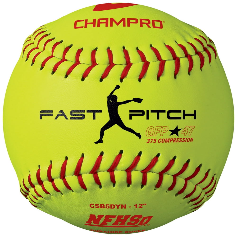 (12 pack) Champro NFHS 12" Fast Pitch Softballs