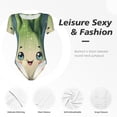 thumbnail image 4 of Naloa Adorable Kawaii Fennel Character Bodysuits for Women, Women's Short-Sleeved Onesie, One-Piece for Parties, dates, clubs-X-Large, 4 of 7