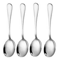 thumbnail image 2 of Large Serving Round Spoons, 8.66 Inch Stainless Steel Serving Utensils Set, Big Buffet Spoons for Party Catering Wedding Kitchen Restaurant, Dishwasher Safe (4Pcs Round Spoons), 2 of 9