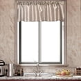 thumbnail image 3 of GYROHOME 3 Panels Gold Rod Pocket Faux Silk Sheer Curtains Solid Color Set with 2 Tiers 26x24 inch Each and 1 Valance 52x14 inch for Kitchen Bathroom, 3 of 5