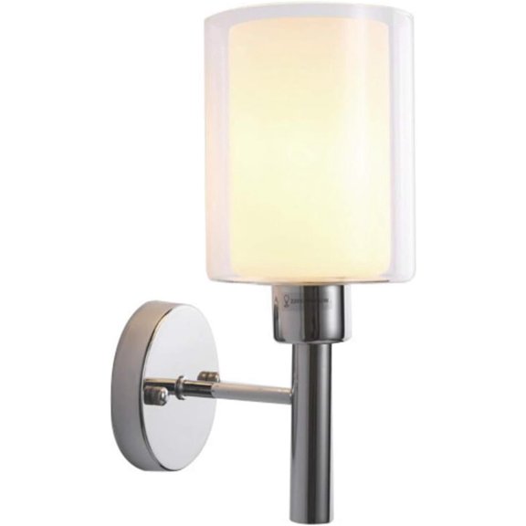 Wall Wall Sconces Lamp Dual Glass Lampshade Wall Light Fixtures Modern Nordic Silver Wall Vanity Lighting 1 Light Wall Mounted Light Fixtures