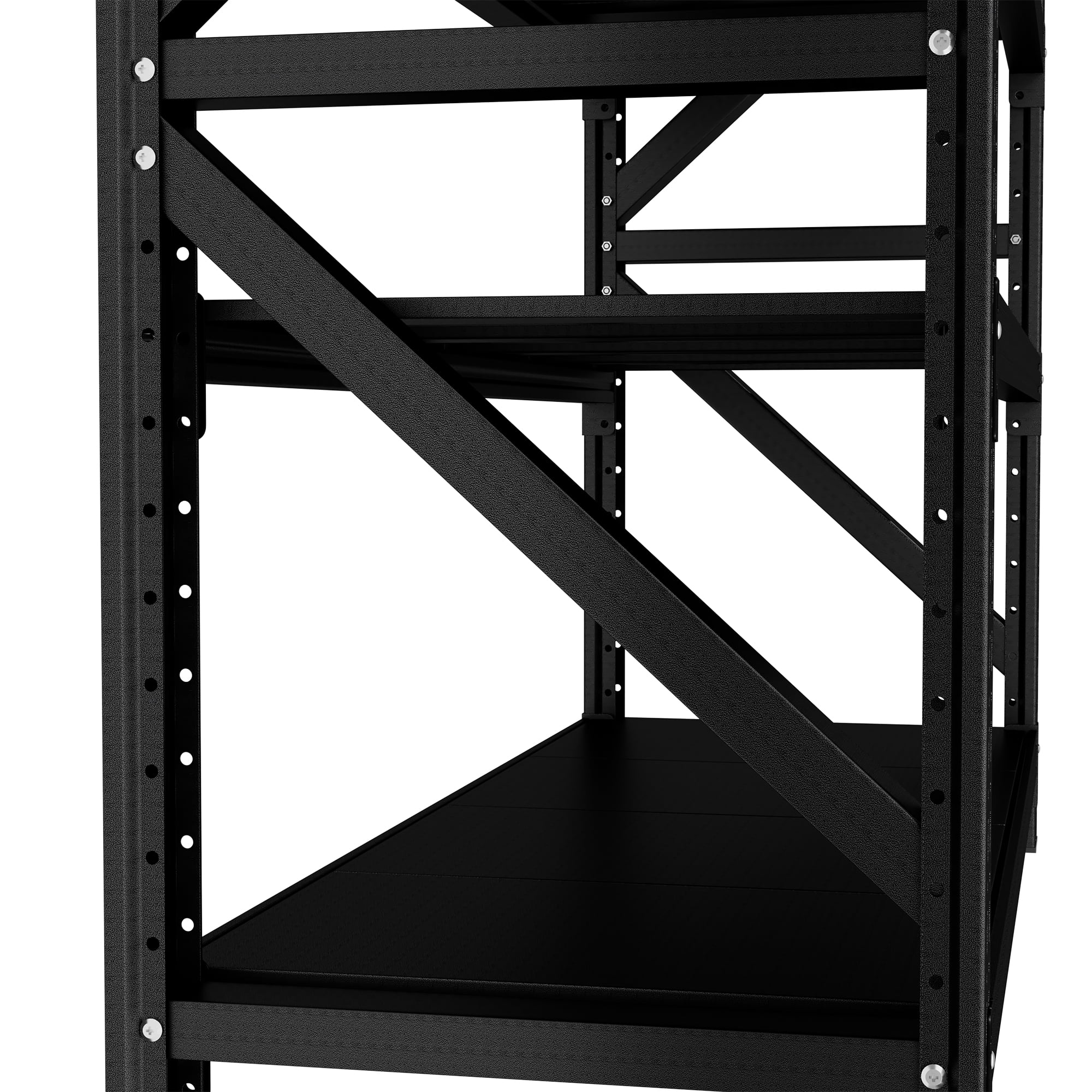 Xiweot 4-Tier Heavy Duty Metal Storage Shelving,5000lbs Capacity Adjustable Industrial Metal Shelving Unit,Freestanding Storage Rack for Garages,Warehouses,Pantry,71"W x 23.7"D x 69"H