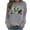 Gray, variant on WXLWZYWL Trendy Sweatshirts For Women 2023 Women Casual Valentine'S Day Printing Long Sleeve Tops Hoodless Sweatshirts