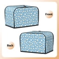thumbnail image 3 of Haiem Blue Popcorn Print Toaster Covers 2 Slice Wide Slot,Bread Dust Cover & Fingerprint Protection,Bread Machine Cover,Appliance Covers, 3 of 7