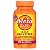 Metamucil Psyllium Husk Capsules, 100 Capsules, 3-in-1 Daily Fiber