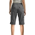 thumbnail image 5 of BXINGOHAI Women's Hiking Golf Long Shorts with Pockets Knee Length Lightweight Quick Dry Cargo Bermuda Shorts for Women Dark Gray 3XL, 5 of 7