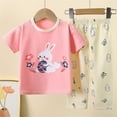 thumbnail image 2 of Ensemble de Pyjamas pour Enfants Chandail Col Rond Doux Pyjamas Décontractés pour Filles 4-5 Ans Vêtements pour Enfants, 2 of 3