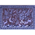 thumbnail image 1 of Ahgly Company Machine Washable Indoor Rectangle Animal Blue Traditional Area Rugs, 2' x 3', 1 of 4