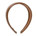 thumbnail image 3 of Unique Bargains 1 Pc Headband Glossy Wide-brimmed Hair Accessories for Women Brown, 3 of 5