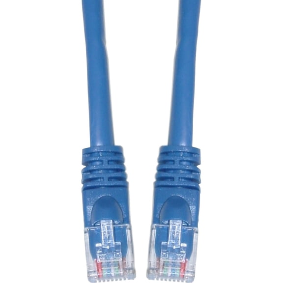 Cat5E Blue Ethernet Patch Cable, Snagless - Molded Boot, 7 Foot