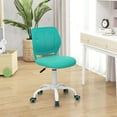 thumbnail image 5 of Gymax Kids Desk Chair Ergonomic Swivel Children Mesh Study Height Adjustable Turquoise, 5 of 9