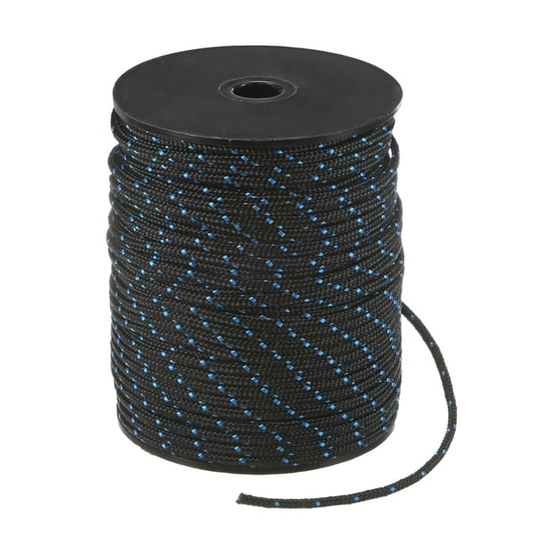 Cuerda de arranque de retroceso Uxcell 2.5mm 50m Cuerda de nylon para motosierra Negro Azul