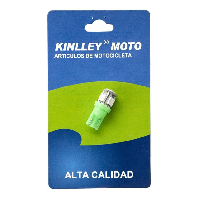 Foco Led para Moto Kinlley Pellizco T10 Verde