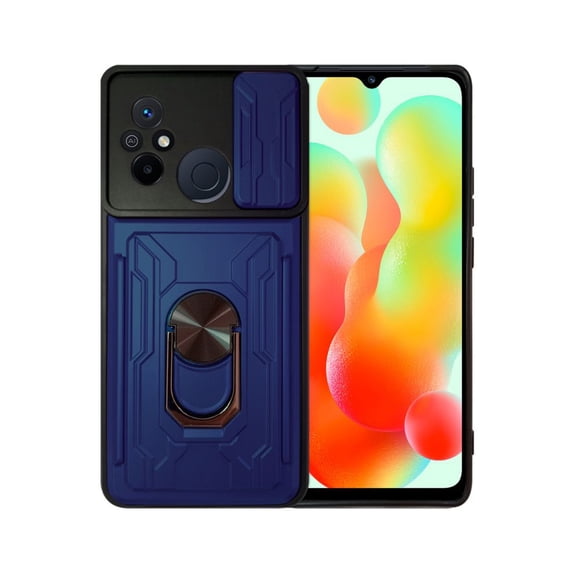 Funda Uso Rudo con Tarjetro y Anillo Card Slot Bumper Para Xiaomi Redmi 12C