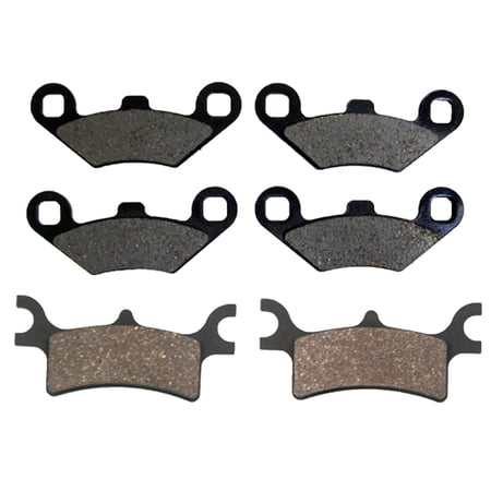 Front & Rear Semi-Metallic Brake Pads 2008-2013 fits Polaris Trail Blazer 330