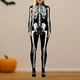 thumbnail image 1 of Disfraz Premium Body con estampado Digital de esqueleto en 3D, ropa de fiesta de retazos de estilo gótico para mujer Kuymtek Negro T M para Mujer, 1 of 7