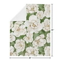 thumbnail image 4 of Sweet Jojo Designs Watercolor Magnolia Green and Ivory Baby Security Blanket, 4 of 5