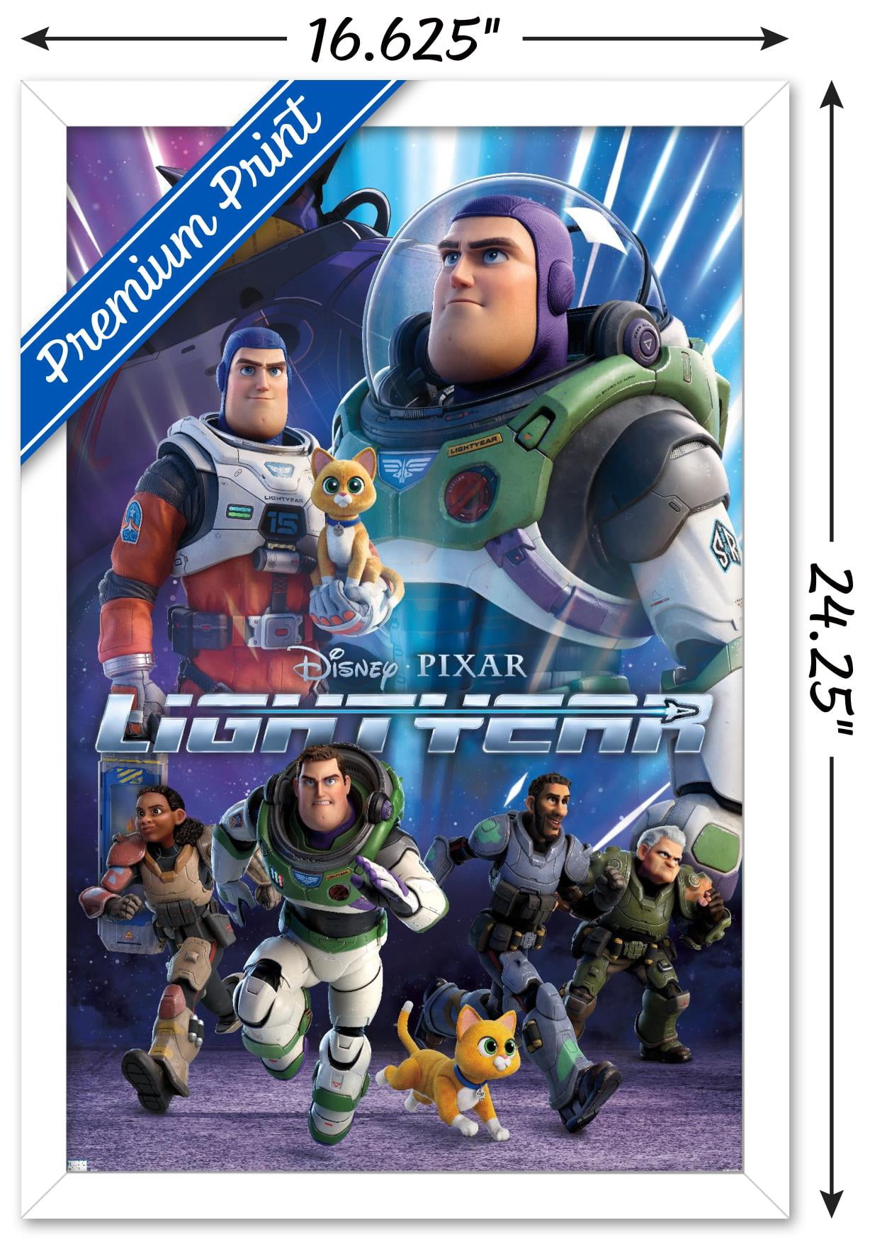 Disney Pixar Lightyear - Group Wall Poster, 14.725" x 22.375" Framed