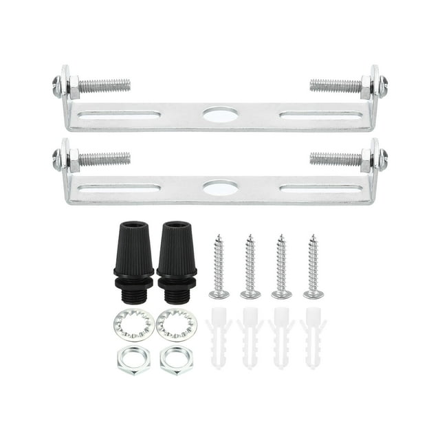 Unique Bargains 90mm Ceiling Light Plate Kit Light Fixture Mounting Bracket Plate Steel Crossbar for Pendant Wall Light 2 Set