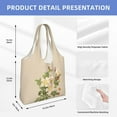 thumbnail image 4 of XMXT Canvas Tote Bag, Hand Painted Floral Textures Large Handbag for Women, Shopping Working Travel, 4 of 7