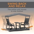 thumbnail image 5 of Sojag Houston 5 x 9 x 6 ft Dark Brown 4-Seater Glider Swing, 5 of 11