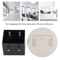 thumbnail image 3 of Receptáculo de Piso, versátil usa dual 3 enchufes de 3 Puntas Estuche de acero inoxidable de acero inoxidable para el hogar y la oficina, 3 of 7
