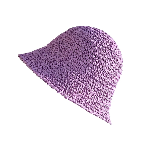 Women Wide Brim Straw Sun Hat UPF 50 Foldable Summer Beach Travel Bucket Hats