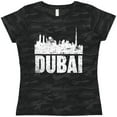 thumbnail image 3 of Inktastic Dubai City Skyline with Grunge Women's T-Shirt, 3 of 5