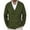 Green, variant on Mens Sweater - Casual Lapel Double Knit Cardigan Sweater Jacket, Coat - Like Warmth, Daily Office Casual Wear, Breathable Wool Blend, Classic Men's Clothing