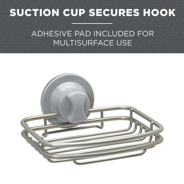 Soap Dish Holder, Super Powerful Adhesive Suction Cups Soap Saver