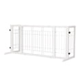 thumbnail image 2 of Pefilos Wood Freestanding Pet Gate, Adjustable Wide from 38"-71" Pet Gate, Detachable Pet Playpen for Indoor Dogs, Cats, Furry Animals, White, 2 of 9