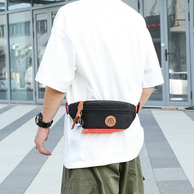 Sac de Taille Sac de Poitrine, Sac à Bandoulière de Sport Petit Sac d'Épaule Bandoulière, Sac Banane Léger en Nylon, Sac Banane Imperméable pour Course Voyage Randonnée, Porte-Téléphone Portefeuille Mains Libres,
