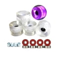thumbnail image 3 of 4 ruedas de patineta luminosas LED 78A que brillan en la noche, longboard de 60 x 45 mm blanco, 3 of 8