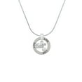 thumbnail image 2 of Delight Jewelry Silvertone Hit Like a Girl with Enamel Volleyball Live Ring Charm Necklace, 18", 2 of 4