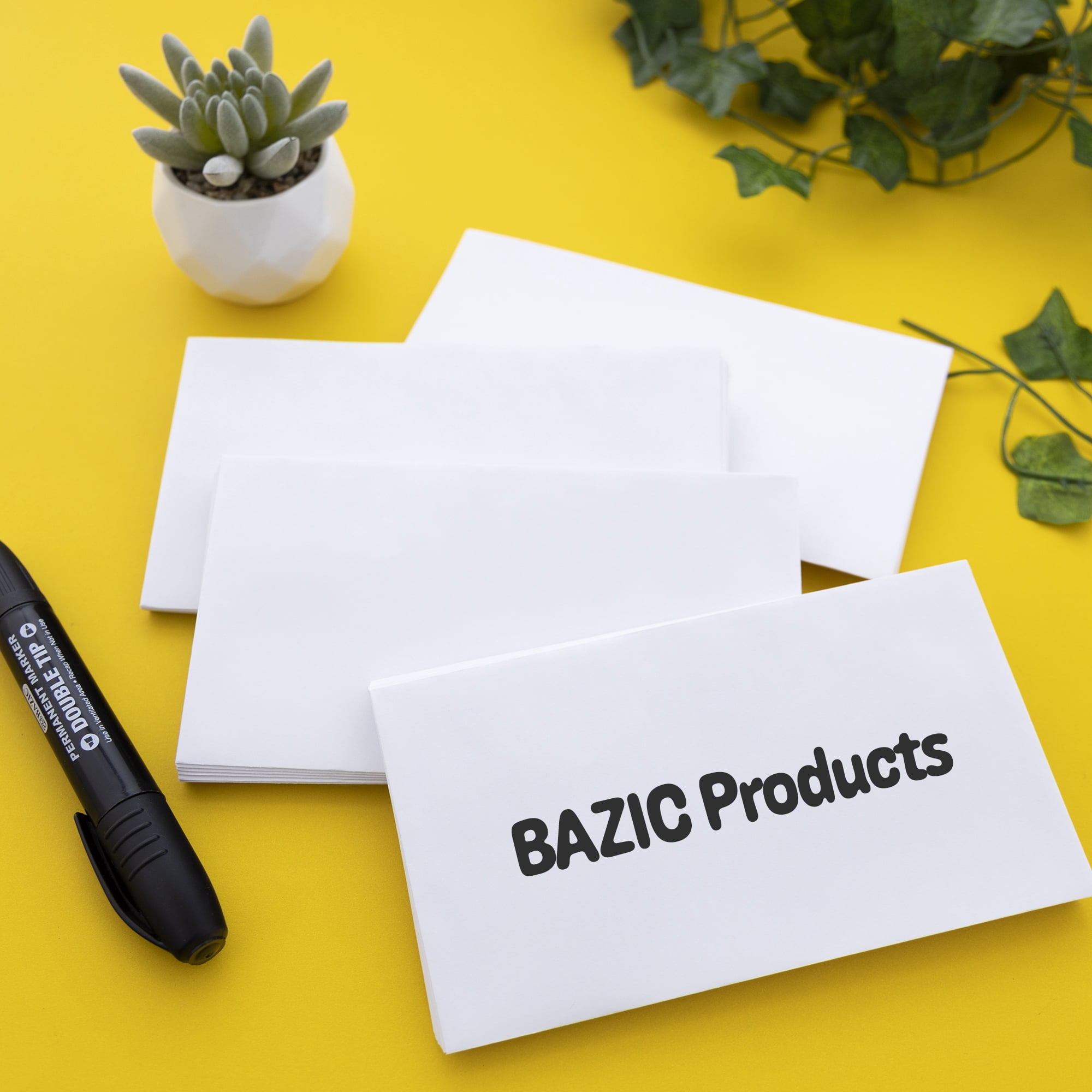 BAZIC Self Seal White Envelope 3 5/8" x 6 1/2" #6 Mailing Envelopes, 156-Count