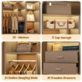 thumbnail image 2 of Homieasy Complete Corner & Straight Closet Organizer Suite:1 Corner Shelf Unit + 4 Tower Systems ( 4-Drawer+ 6-Drawer Options), 24+ Shelves, 4 Hanging Rods, Heavy Duty for Walk-In Closets,Gray, 2 of 7
