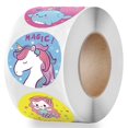 thumbnail image 3 of 500pcs/roll Cute Animals Seal Labels Sticker for Kids Box Decor 1 inch Stickers, 3 of 4