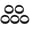 Black-30to34mm B, variant on Bicycles Seat Post Silicone Rings Quick Install Waterproof Bike Seat Tube Cover For Road And Mountain Bikes