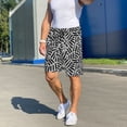 thumbnail image 7 of Kdxio Weave Geometric Print Mens Sleep Shorts Bottoms Soft Comfy Pajama Wear Pants with Drawstring Pockets, 7 of 7