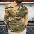 thumbnail image 1 of Blusa y camisa de manga larga con cuello vuelto para hombre, jersey de solapa con cremallera y manga larga, blusa informal estampada para San Valentín, poliéster para hombre, 1 of 5