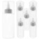thumbnail image 1 of Condiment Squeeze Bottles 6Pcs Suitable For All Users White Color 80ml Squeeze Measuring Bottle For Daily Use, 1 of 4