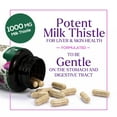 thumbnail image 3 of Milk Thistle Extract from 1000mg - Liver Cleanse Detox & Repair Formula w/Dandelion Extract - Herbal Liver Supplement - Natural Milk Thistle w/Silymarin Marianum, Liver Health Support - 60 Capsules, 3 of 10