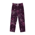 thumbnail image 4 of Goofa Snowflakes and Hearts Printed Soft Pajama Pants for Men, Wide Leg Comfy Casual Lounge Yoga Pants-XX-Large, 4 of 9