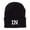 Black, variant on IN Indiana State Embroidered Long Beanie - Black OSFM