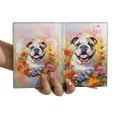 thumbnail image 3 of Welcome Spring Summer Bulldog Portrait Flower Blue Sky Travel Passport Wallet Dog Lover Gifts Idea PU Leather Passport Holder Cover - 12001, 3 of 5