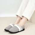 thumbnail image 2 of Ecetana Women's Fuzzy Slippers Memory Foam Closed Back Slippers Non-slip Warm House Shoes, 2 of 6