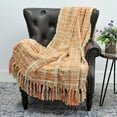 thumbnail image 6 of Home Soft Things Multi Color Chenille Throw - Burnt Orange - 60" x 80" Jumbo, 6 of 7