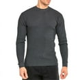 thumbnail image 2 of 2 Pack Men's Thermal Shirt Cotton Waffle-Knit Long Sleeve Crew Neck Thick Warm Tops S-3XL Plain Regular Big & Tall Menswear Casual Winter Fall Spring Basic, 2 of 3