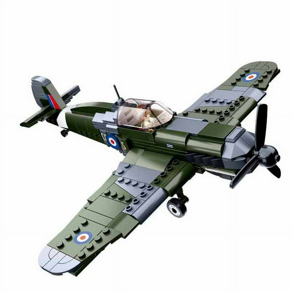 Sluban Military WW2 Planes Soviet Union TU-2 Bomber BF 109 Fighter Aircraft Building Blocks Brick Army Soldier Classic Model Toy