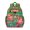 Green-47, variant on Floral and Leopard Print Student Backpack Adjustable Shoulder Straps Chest Strap Lightweight Durable Bookbag for Student and Students